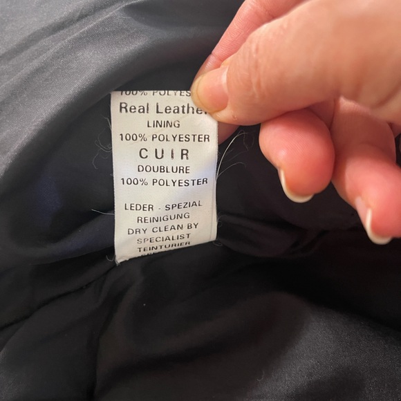 Vintage Vanguard Black Leather Motorcycle Jacket-Medium - Picture 9 of 15